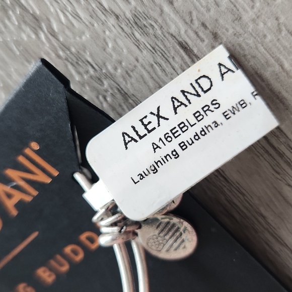 NWT Alex & Ani Laughing Buddha Bracelet. Silver Tone. - Picture 2 of 6